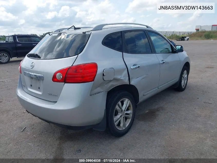 2013 Nissan Rogue Sv VIN: JN8AS5MV3DW143663 Lot: 39904038