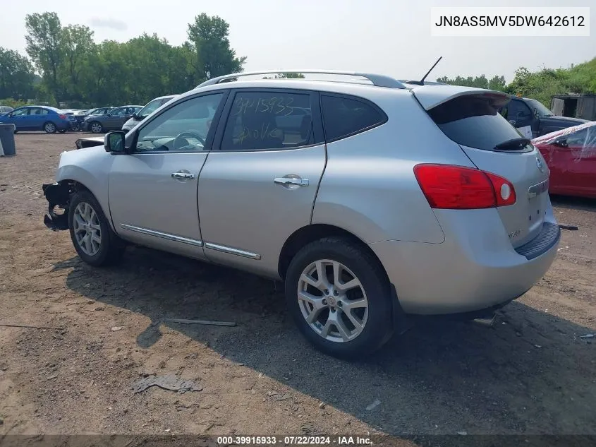 2013 Nissan Rogue Sv W/Sl Pkg VIN: JN8AS5MV5DW642612 Lot: 39915933