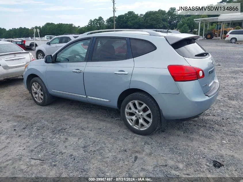 2013 Nissan Rogue Sv W/Sl Pkg VIN: JN8AS5MV5DW134866 Lot: 39987497