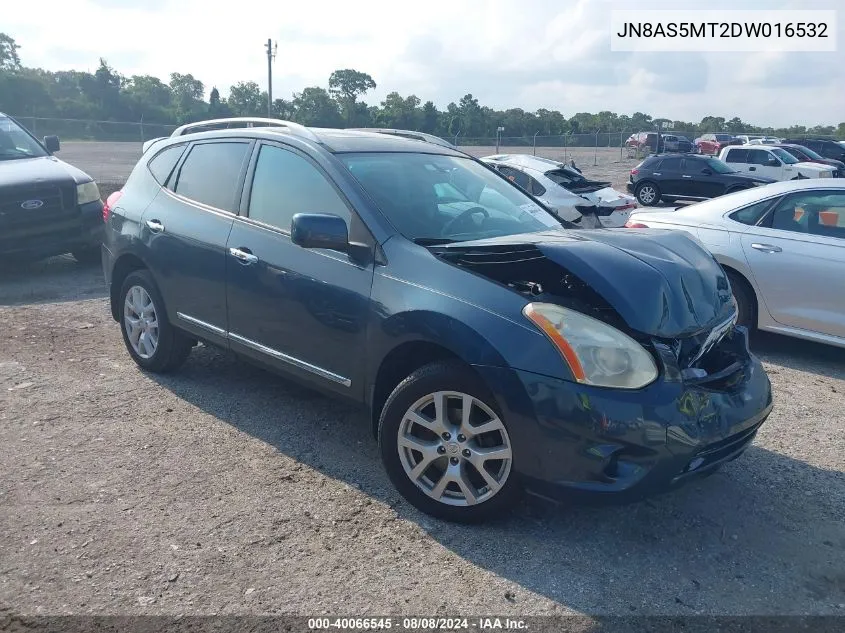 2013 Nissan Rogue Sv W/Sl Pkg VIN: JN8AS5MT2DW016532 Lot: 40066545