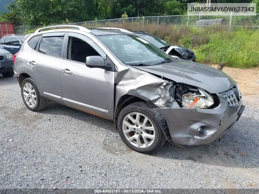 2013 Nissan Rogue Sv W/Sl Pkg VIN: JN8AS5MV6DW627343 Lot: 40083151