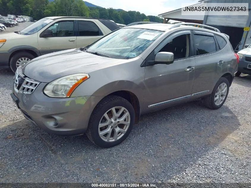 2013 Nissan Rogue Sv W/Sl Pkg VIN: JN8AS5MV6DW627343 Lot: 40083151