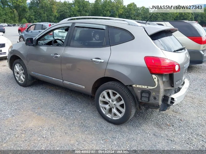 2013 Nissan Rogue Sv W/Sl Pkg VIN: JN8AS5MV6DW627343 Lot: 40083151