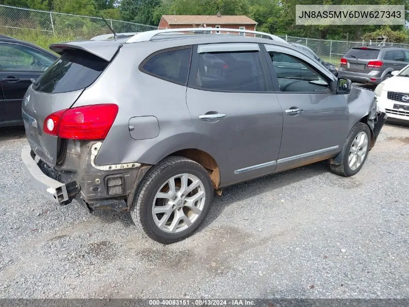 2013 Nissan Rogue Sv W/Sl Pkg VIN: JN8AS5MV6DW627343 Lot: 40083151