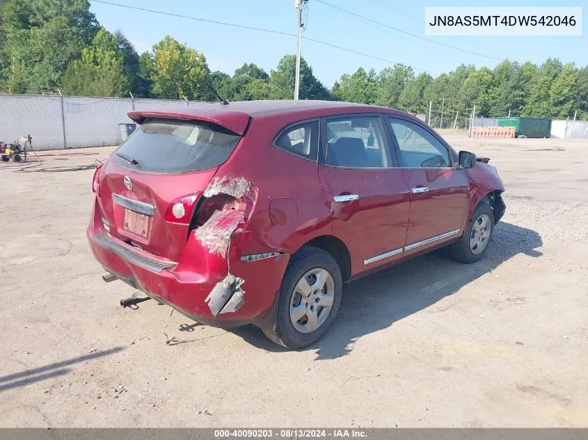 2013 Nissan Rogue S/Sv/Sv W/Sl Pkg VIN: JN8AS5MT4DW542046 Lot: 40090203