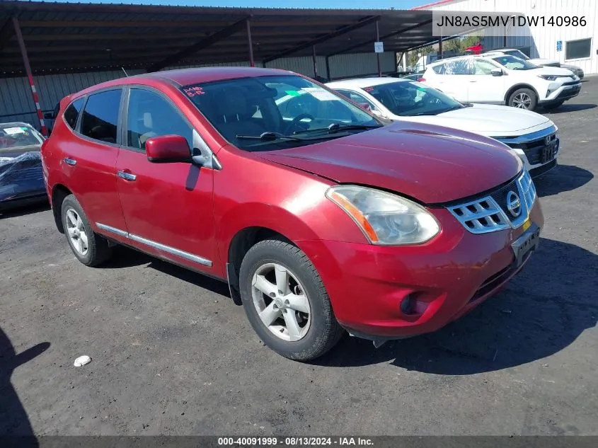 2013 Nissan Rogue S/Sv VIN: JN8AS5MV1DW140986 Lot: 40091999