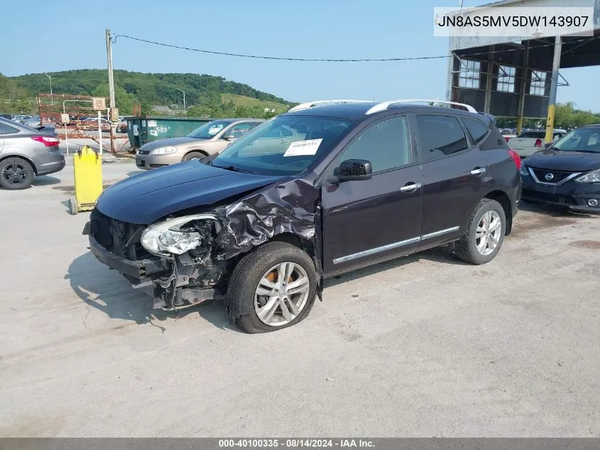 2013 Nissan Rogue Sv VIN: JN8AS5MV5DW143907 Lot: 40100335