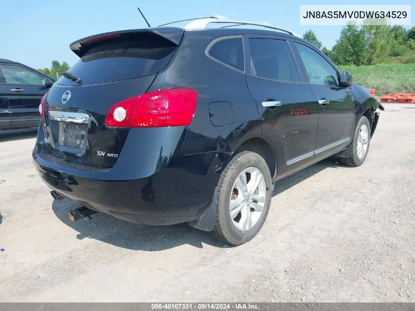 2013 Nissan Rogue S/Sv VIN: JN8AS5MV0DW634529 Lot: 40107331