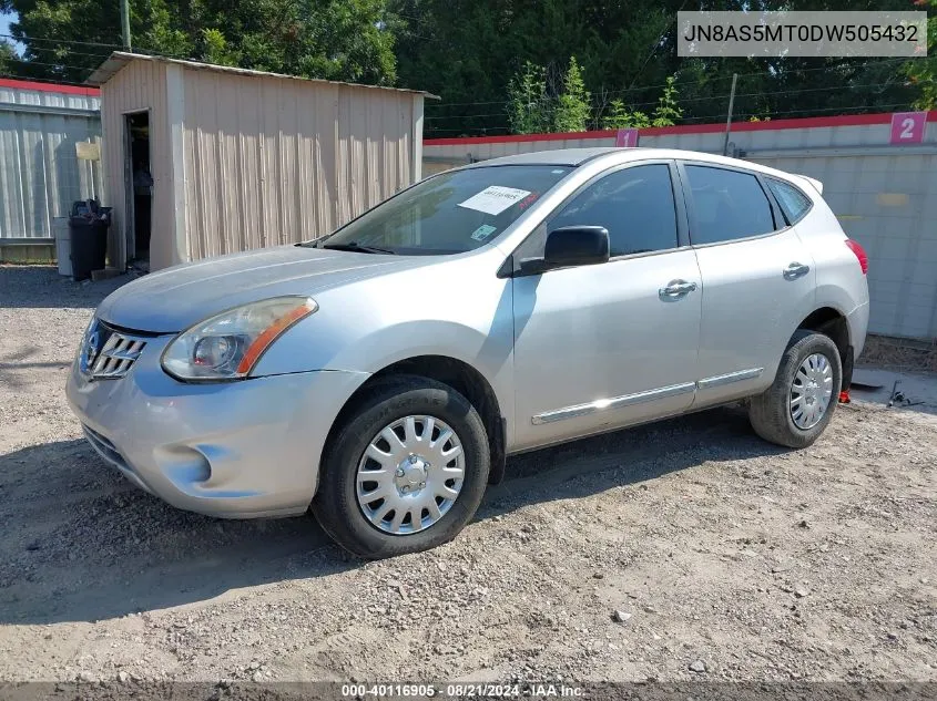 2013 Nissan Rogue S VIN: JN8AS5MT0DW505432 Lot: 40116905