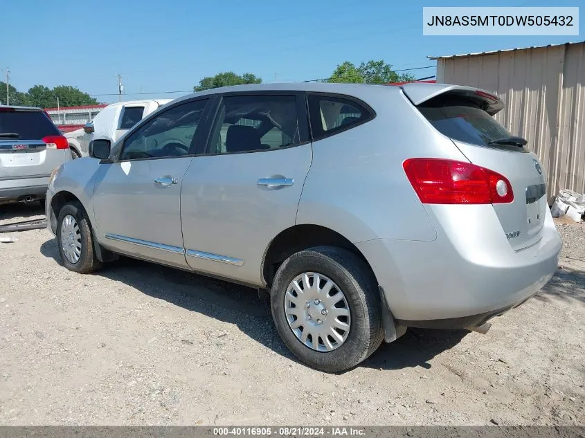 2013 Nissan Rogue S VIN: JN8AS5MT0DW505432 Lot: 40116905