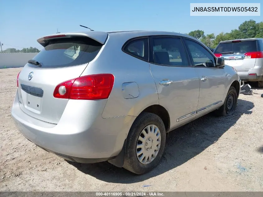 2013 Nissan Rogue S VIN: JN8AS5MT0DW505432 Lot: 40116905