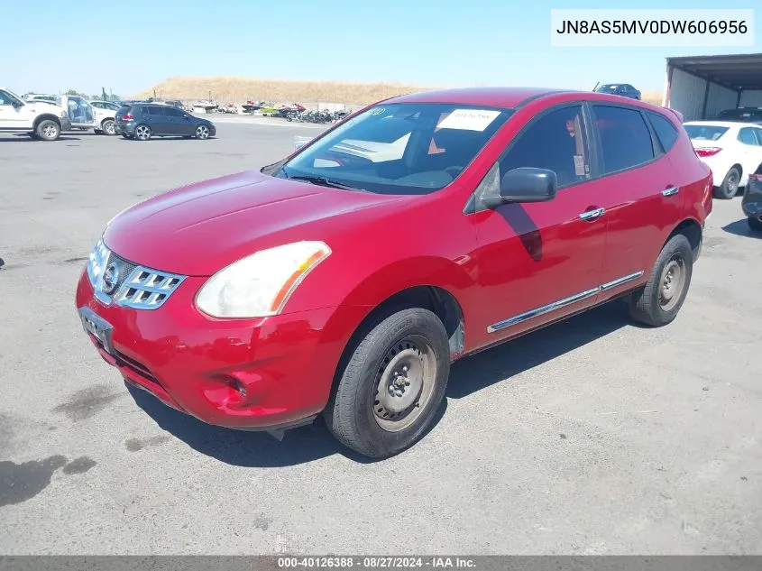 2013 Nissan Rogue S VIN: JN8AS5MV0DW606956 Lot: 40126388