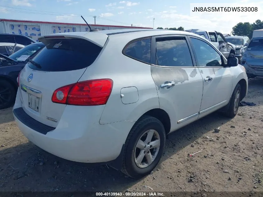 2013 Nissan Rogue S/Sv VIN: JN8AS5MT6DW533008 Lot: 40139943