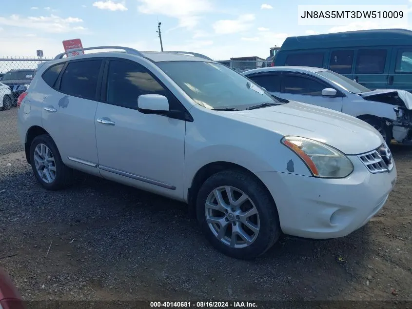 2013 Nissan Rogue Sv W/Sl Pkg VIN: JN8AS5MT3DW510009 Lot: 40140681