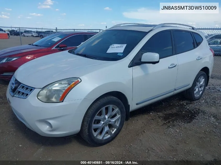 2013 Nissan Rogue Sv W/Sl Pkg VIN: JN8AS5MT3DW510009 Lot: 40140681