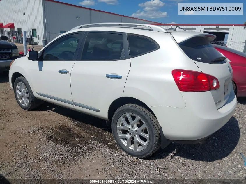 2013 Nissan Rogue Sv W/Sl Pkg VIN: JN8AS5MT3DW510009 Lot: 40140681