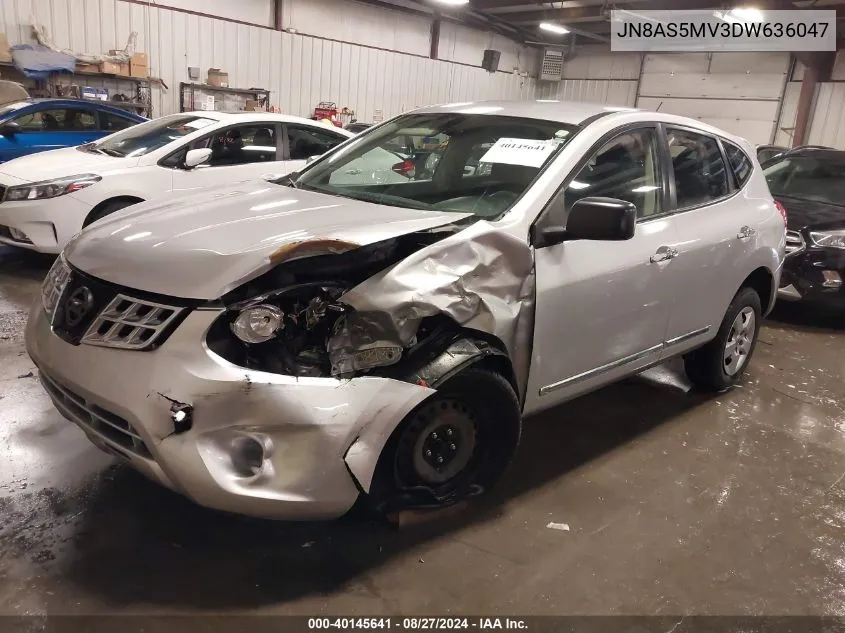 2013 Nissan Rogue S VIN: JN8AS5MV3DW636047 Lot: 40145641