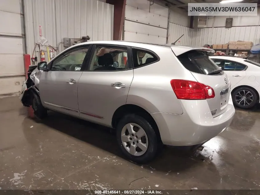 2013 Nissan Rogue S VIN: JN8AS5MV3DW636047 Lot: 40145641