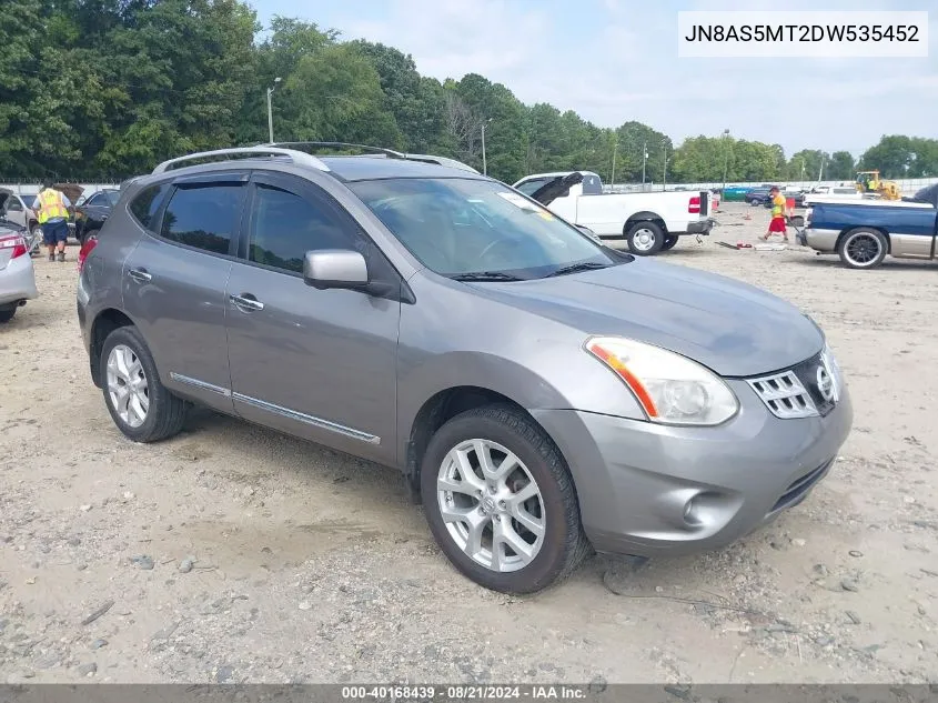 2013 Nissan Rogue Sv W/Sl Pkg VIN: JN8AS5MT2DW535452 Lot: 40168439