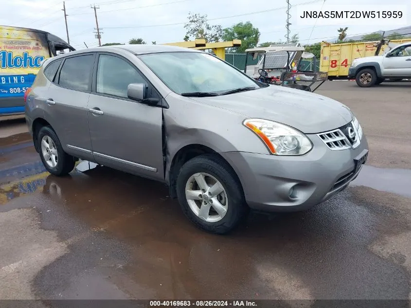 2013 Nissan Rogue S/Sv/Sv W/Sl Pkg VIN: JN8AS5MT2DW515959 Lot: 40169683