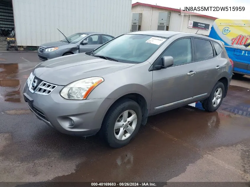 2013 Nissan Rogue S/Sv/Sv W/Sl Pkg VIN: JN8AS5MT2DW515959 Lot: 40169683