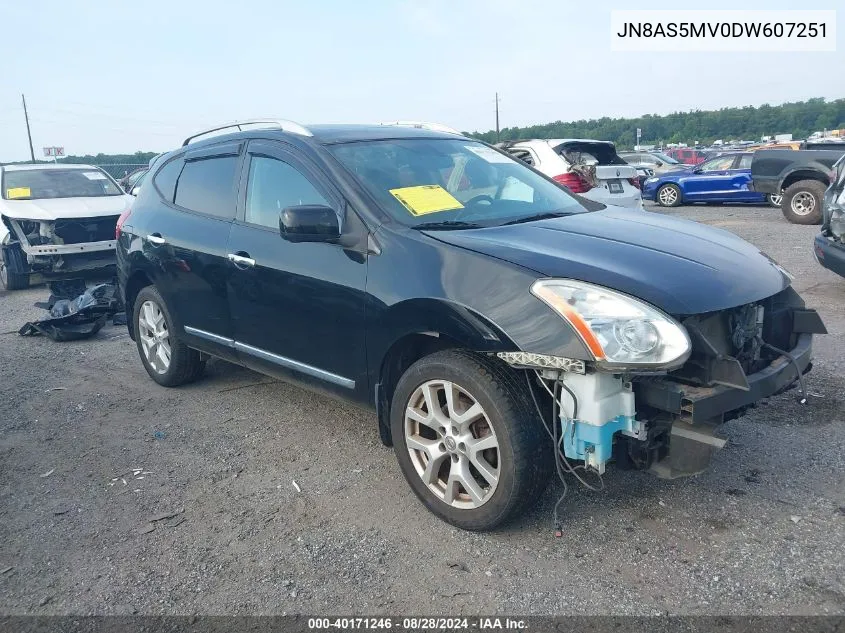 2013 Nissan Rogue Sv W/Sl Pkg VIN: JN8AS5MV0DW607251 Lot: 40171246