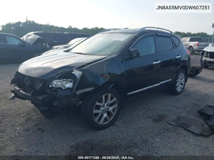 JN8AS5MV0DW607251 2013 Nissan Rogue Sv W/Sl Pkg