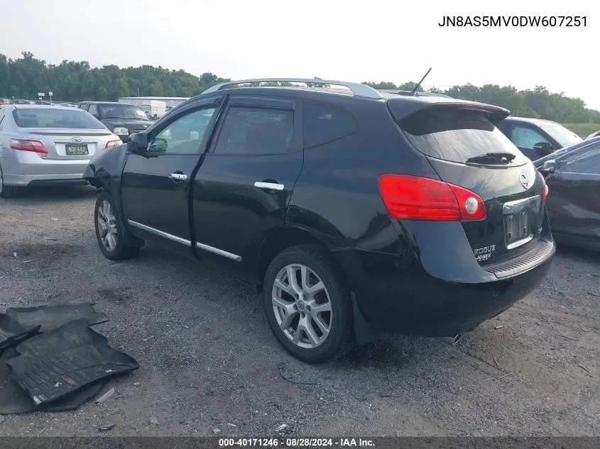 JN8AS5MV0DW607251 2013 Nissan Rogue Sv W/Sl Pkg