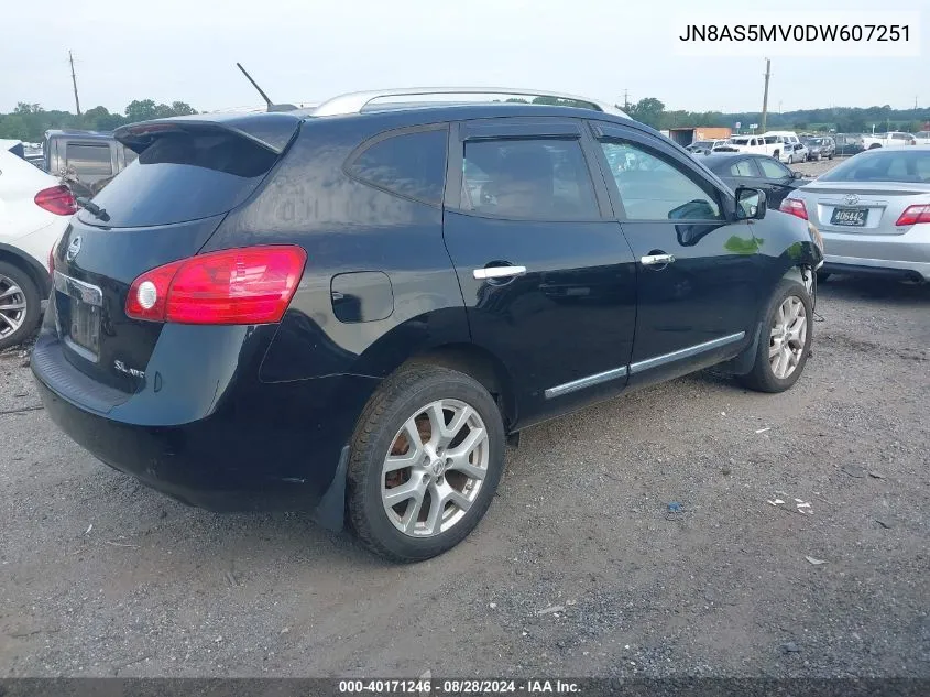 JN8AS5MV0DW607251 2013 Nissan Rogue Sv W/Sl Pkg