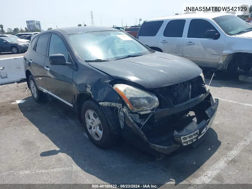 2013 Nissan Rogue S VIN: JN8AS5MT8DW542129 Lot: 40180522