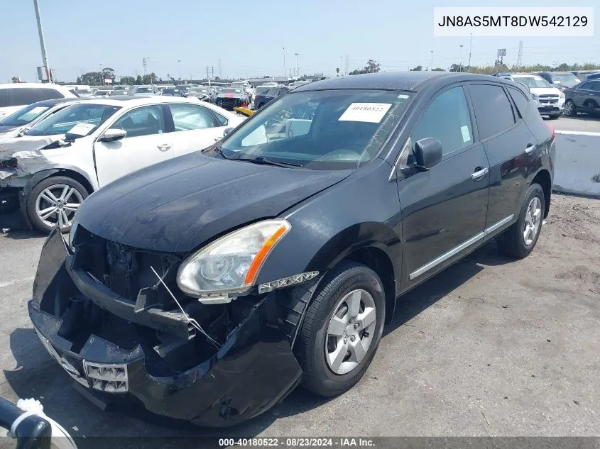 2013 Nissan Rogue S VIN: JN8AS5MT8DW542129 Lot: 40180522