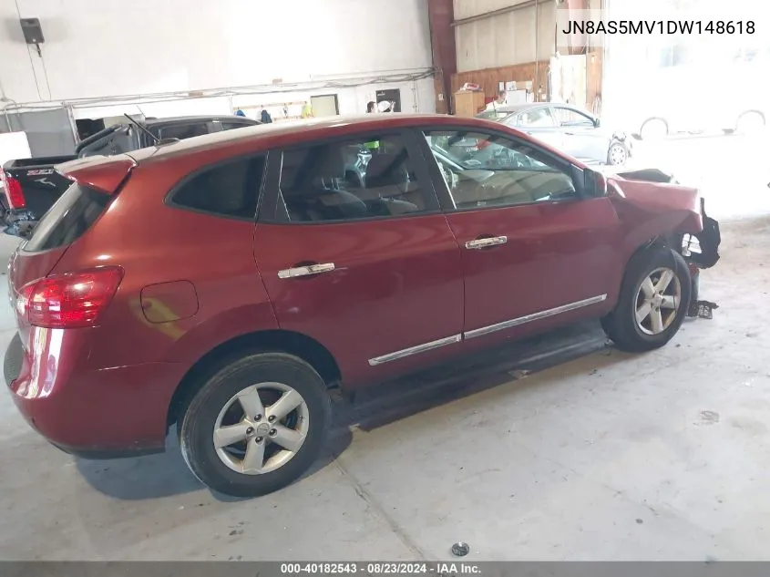 2013 Nissan Rogue S VIN: JN8AS5MV1DW148618 Lot: 40182543