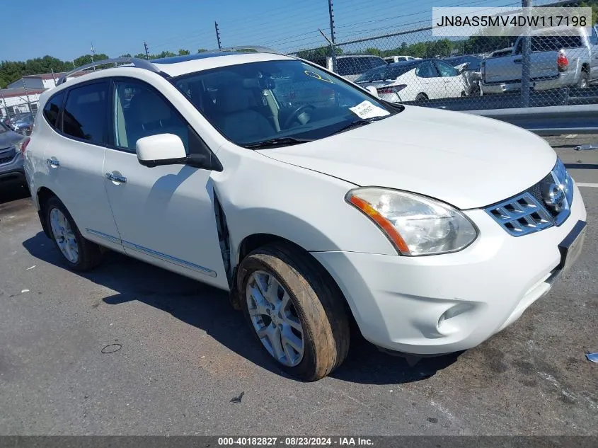 2013 Nissan Rogue Sv W/Sl Pkg VIN: JN8AS5MV4DW117198 Lot: 40182827