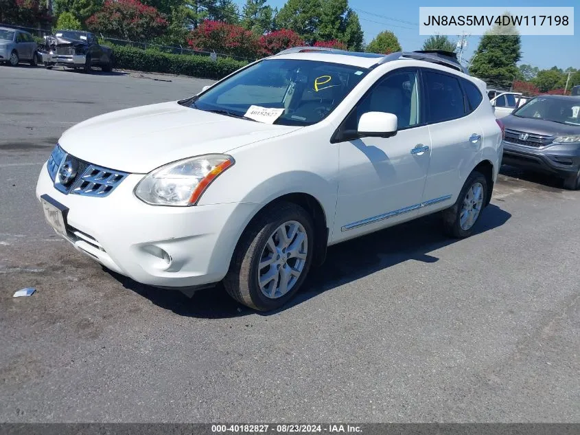 JN8AS5MV4DW117198 2013 Nissan Rogue Sv W/Sl Pkg