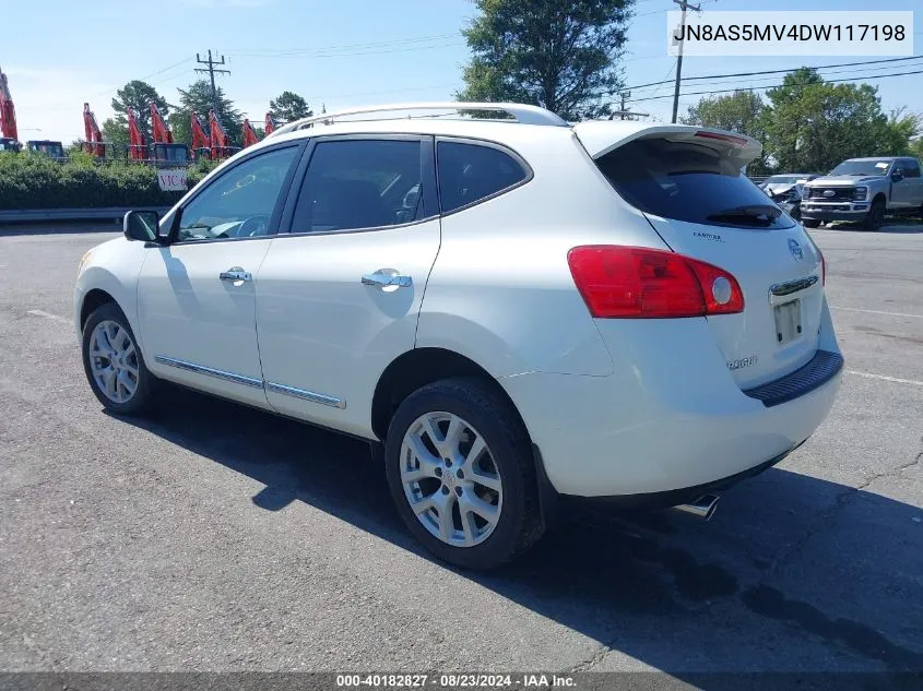 2013 Nissan Rogue Sv W/Sl Pkg VIN: JN8AS5MV4DW117198 Lot: 40182827