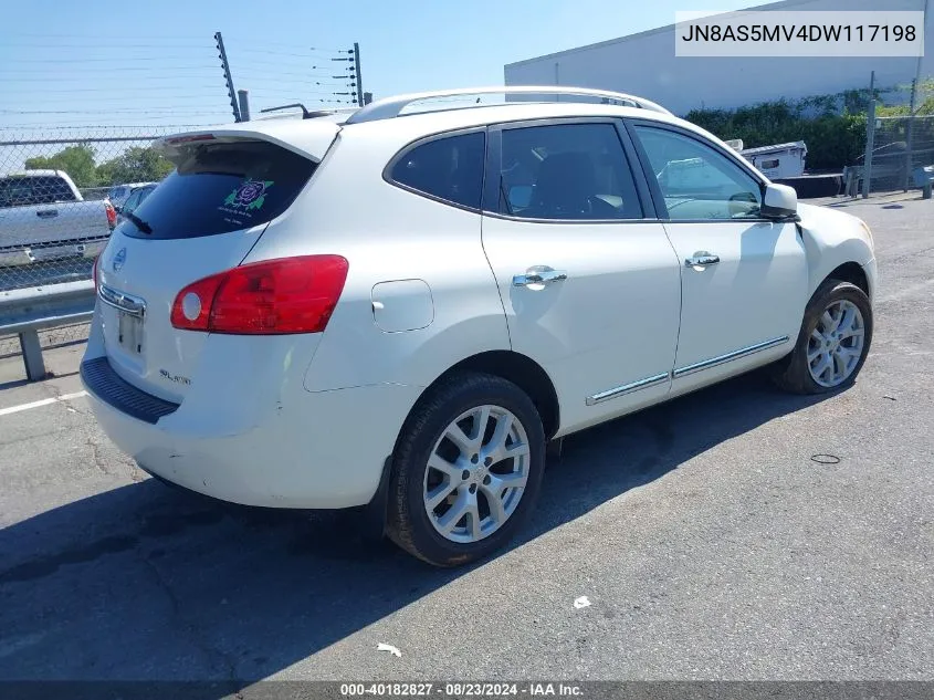 2013 Nissan Rogue Sv W/Sl Pkg VIN: JN8AS5MV4DW117198 Lot: 40182827