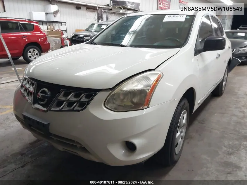 2013 Nissan Rogue S VIN: JN8AS5MV5DW108543 Lot: 40187611