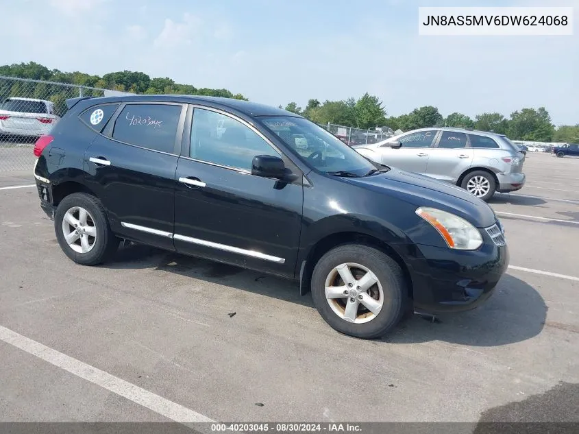 2013 Nissan Rogue S VIN: JN8AS5MV6DW624068 Lot: 40203045