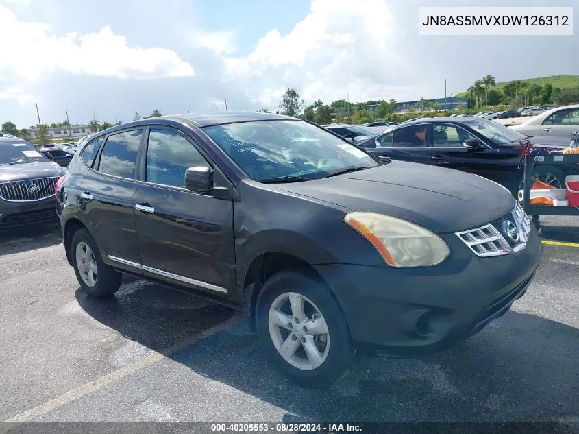 2013 Nissan Rogue S VIN: JN8AS5MVXDW126312 Lot: 40205553