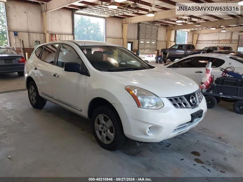 2013 Nissan Rogue S VIN: JN8AS5MVXDW635316 Lot: 40210946