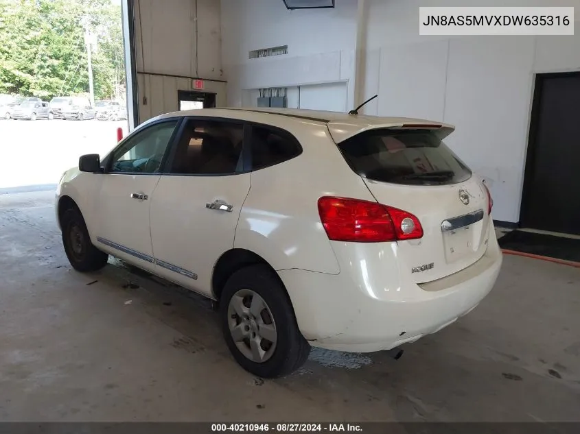 JN8AS5MVXDW635316 2013 Nissan Rogue S