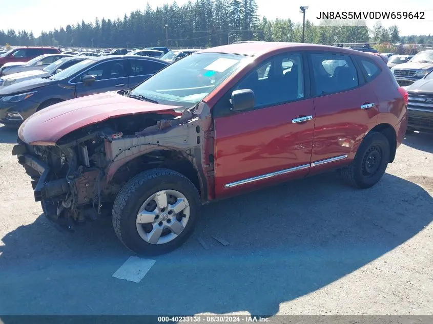 2013 Nissan Rogue S VIN: JN8AS5MV0DW659642 Lot: 40233138