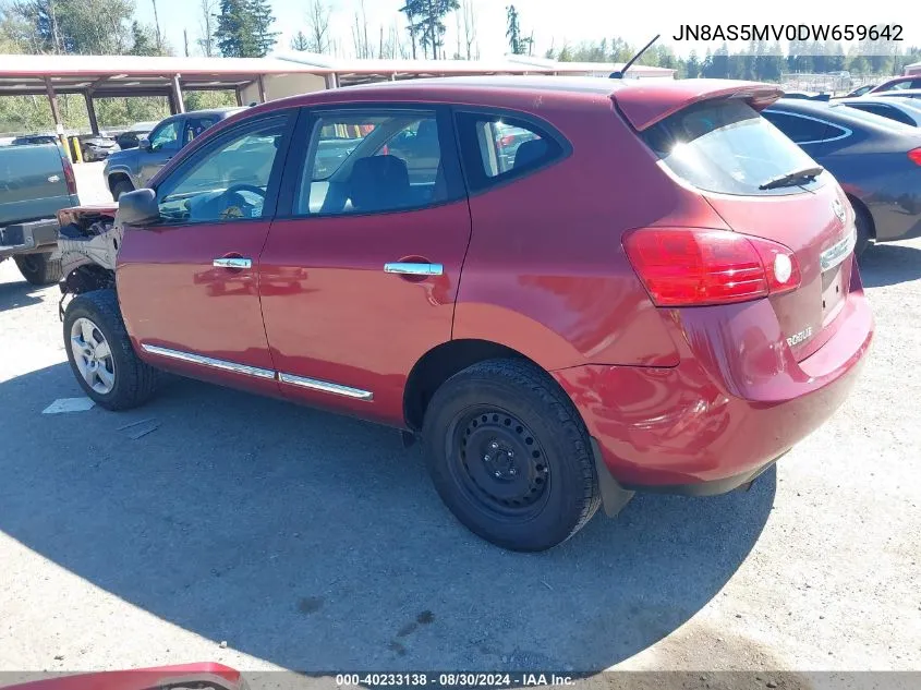 2013 Nissan Rogue S VIN: JN8AS5MV0DW659642 Lot: 40233138