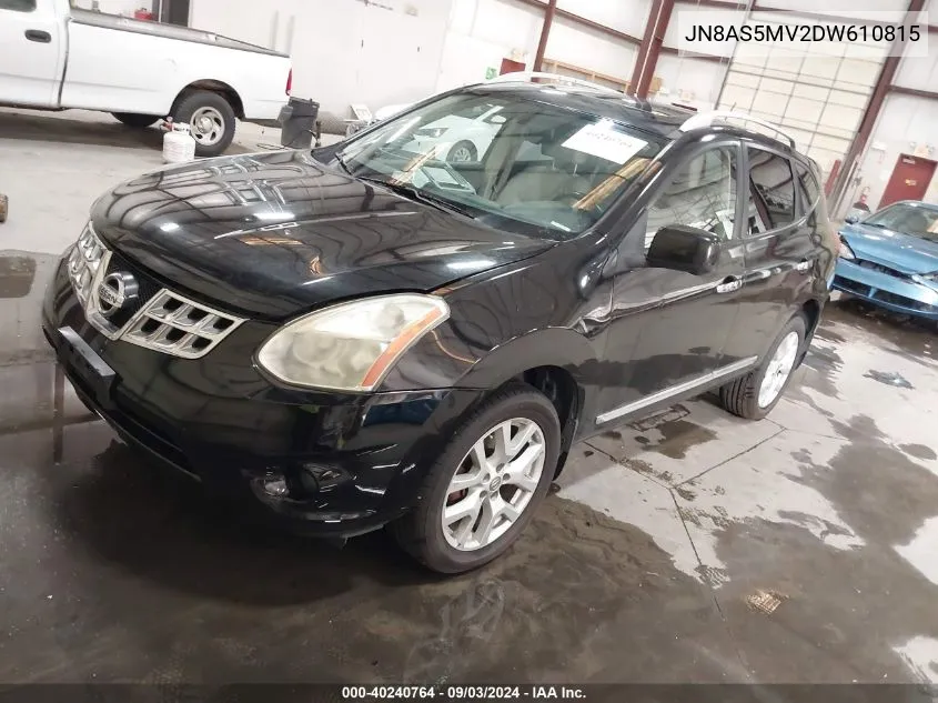 2013 Nissan Rogue Sv W/Sl Pkg VIN: JN8AS5MV2DW610815 Lot: 40240764