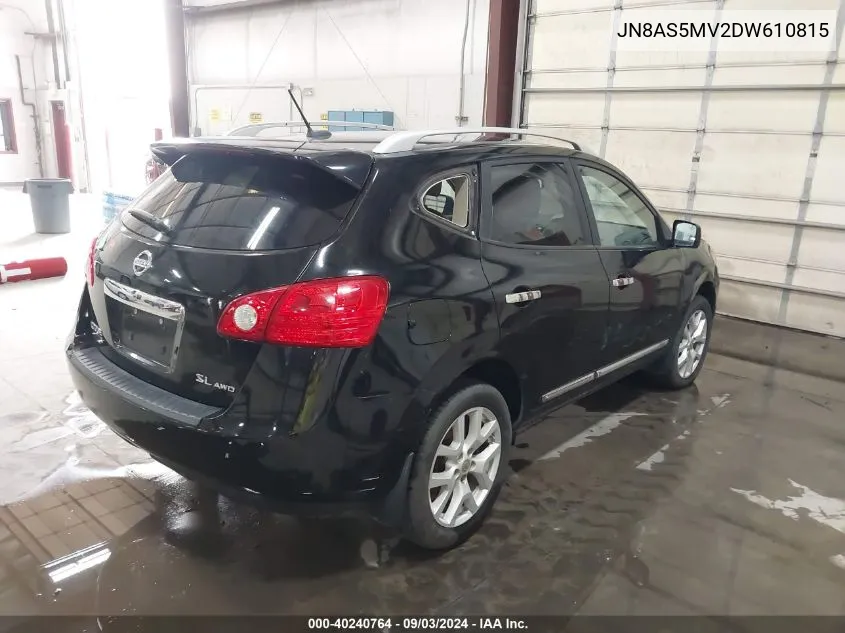 JN8AS5MV2DW610815 2013 Nissan Rogue Sv W/Sl Pkg