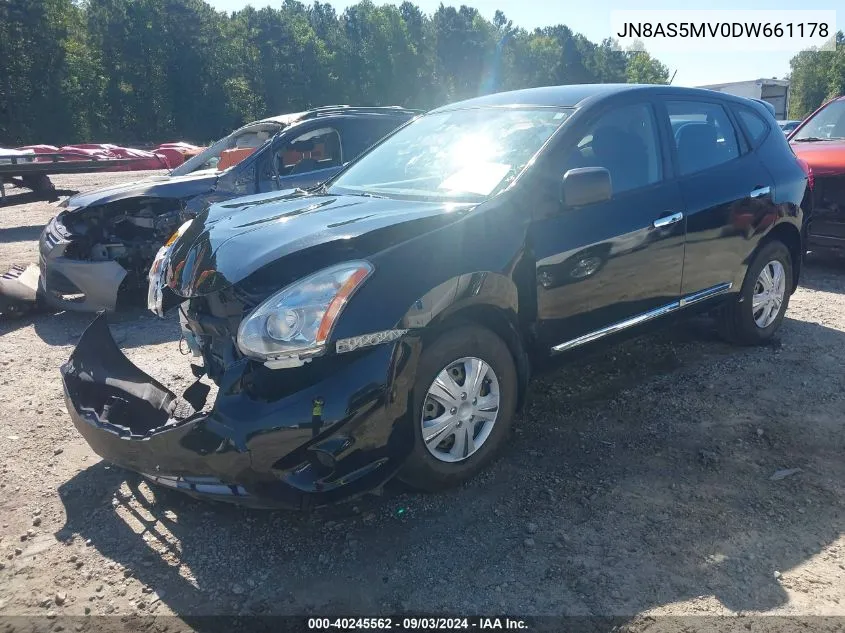 2013 Nissan Rogue S VIN: JN8AS5MV0DW661178 Lot: 40245562