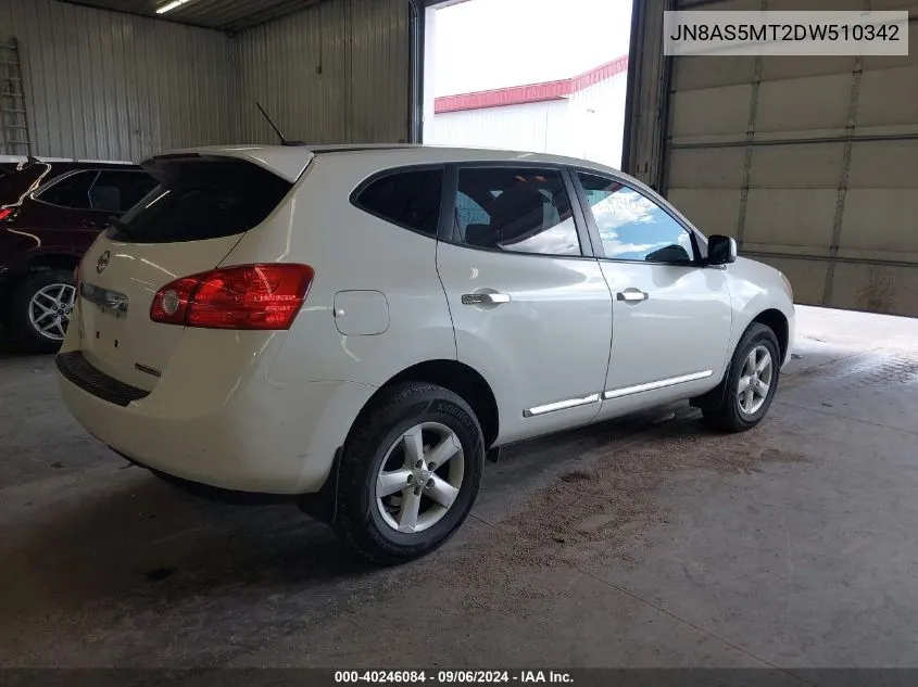 2013 Nissan Rogue S VIN: JN8AS5MT2DW510342 Lot: 40246084