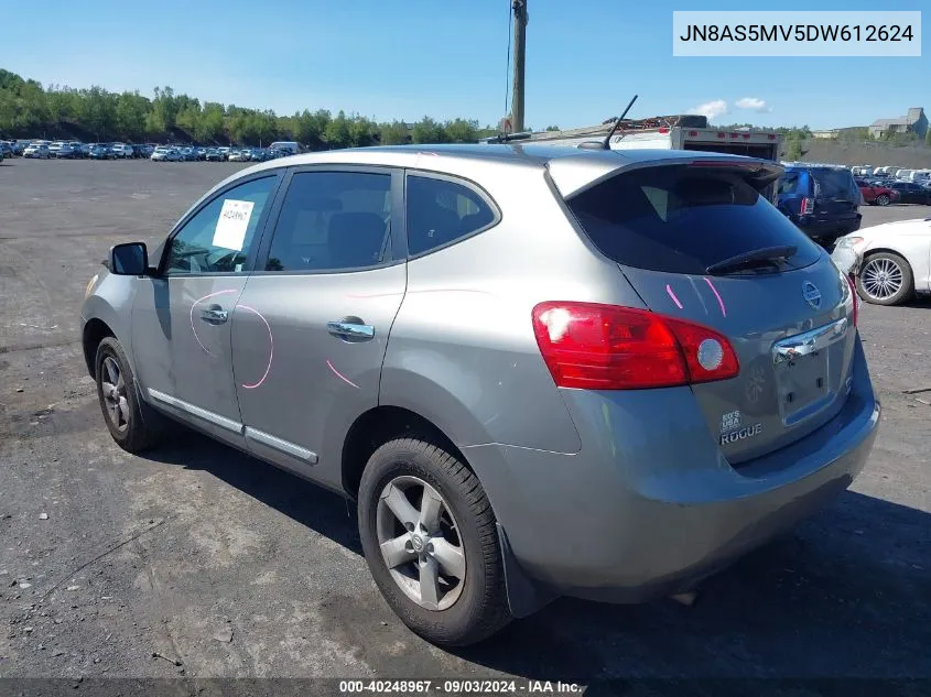 2013 Nissan Rogue S VIN: JN8AS5MV5DW612624 Lot: 40248967