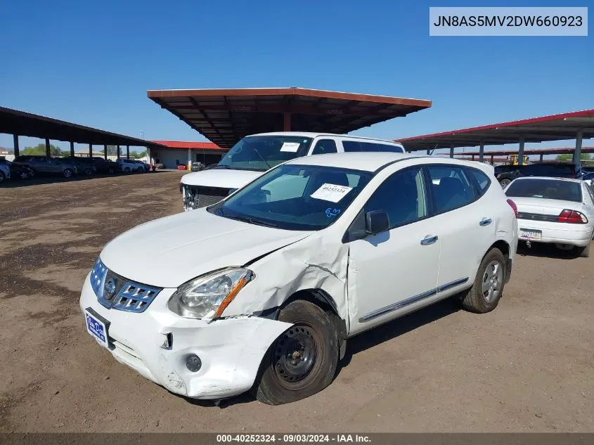 2013 Nissan Rogue S VIN: JN8AS5MV2DW660923 Lot: 40252324