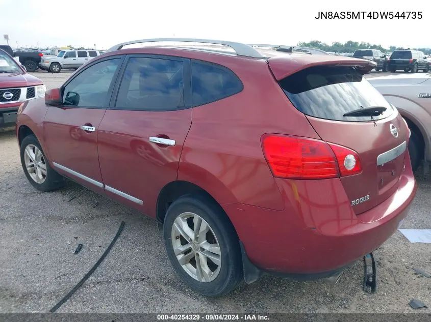 2013 Nissan Rogue Sv VIN: JN8AS5MT4DW544735 Lot: 40254329